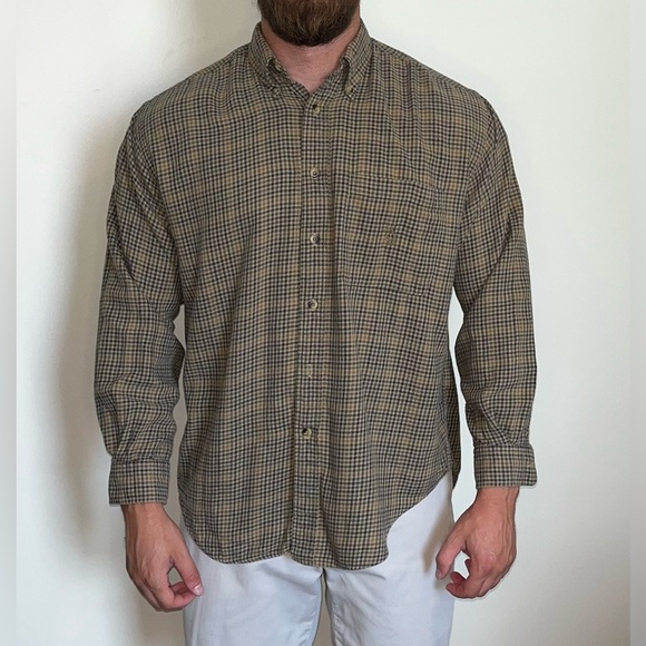 Nautica Casual Button Down Shirt brown size large - Picture 1 of 3